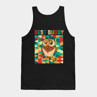 Best Buddy Owl Tank Top